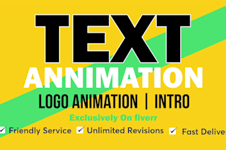 create custom kinetic typography animated video