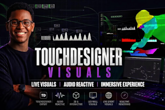 create immersive touchdesigner visuals generative art and interactive real time