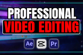 edit youtube vlogs, reels, podcast, shorts and all type of video editing