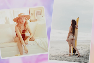 create a heartwarming family photo collage slideshow video