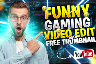 do funny gaming video editing free thumbnail to boost your channel