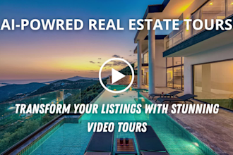 do ai real estate videos, home tours, drone video from your photos