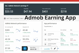 create money making highquality earning app with admob