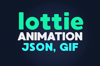 create lottie json animation for your app or web