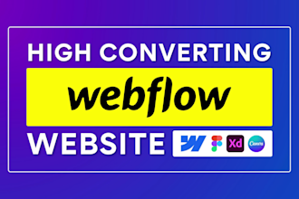build webflow website, landing page, figma to webflow expert