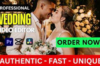 do creative wedding video editing with cinematic look