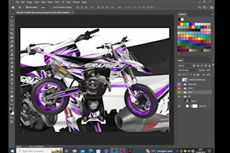 make a wrap sticker design for your mx motorbike