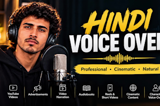 record professional hindi voice over for videos and ads