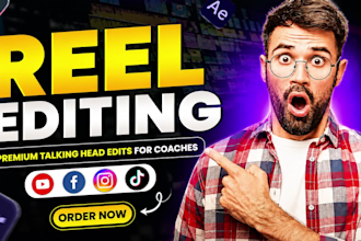 edit talking head reels and youtube shorts for coaches