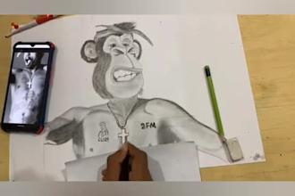 draw realistic pencil portrait sketch in 24 hours