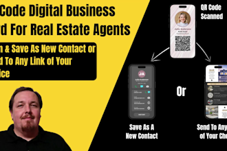 create a qr code digital business card for real estate agents