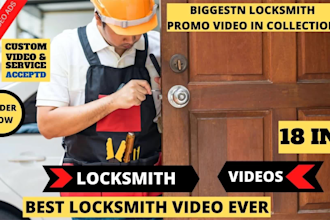 create unlimited custom  locksmith awesome promo video