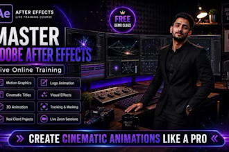 teach after effects to create everything via zoom
