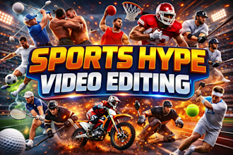 do sports video editing, hype videos, highlights, reels