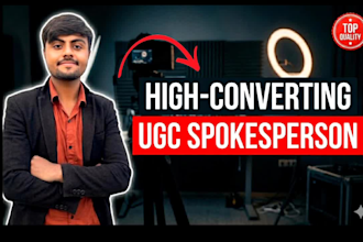 create english spokesperson, ugc videos as your brands spokesman