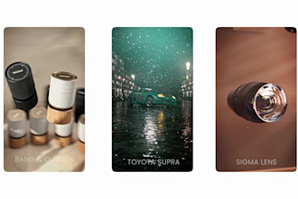 create cinematic cgi vfx product ads for instagram, tiktok, youtube