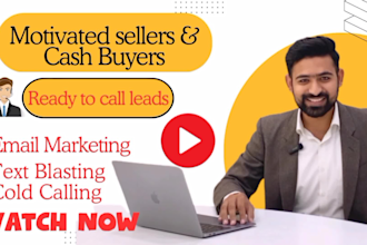 provide motivated seller and cash buyer leads with skip tracing