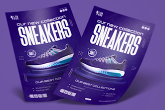 do marketing flyer, business posters and food menu design