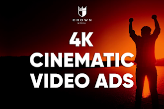create a motivating inspiring cinematic commercial video ad