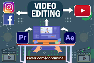 do professional video editing for youtube, facebook or anything else