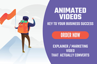 create animated explainer video or marketing video for sales