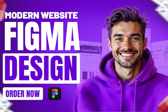 do web designs, landing pages, web mockups designs in figma