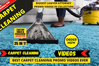 provide carpet cleaners video or carpet cleaning video ads