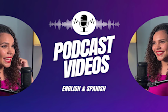 be your podcast video spokesperson in english or spanish