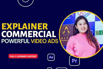 create a powerful explainer or commercial business video ads