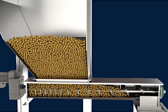 create 3d conveyor system and material handling machine animation