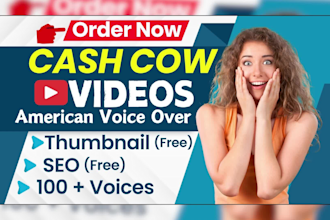 make faceless, cash cow youtube videos, cash cow channel