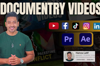 edit documentary style history videos for youtube