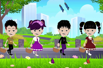 2d animation for kids 2d cartoon animation 2d kids learning video nursery rhymes