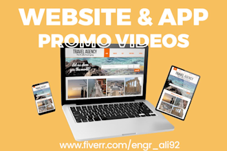 create an amazing website or app promo video