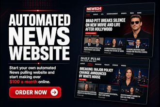 create the best monetized google news automated news website ready to earn