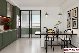 design and remodeling kitchen in realistic render in 4k