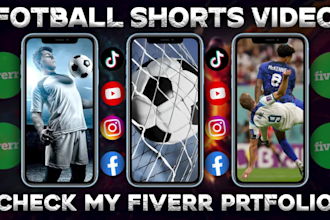 create epic football short highlights for youtube tiktok