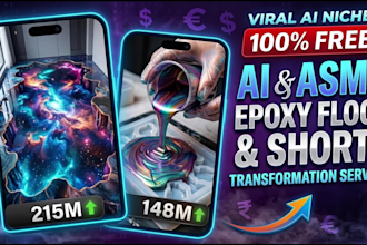 ai epoxy floor and asmr epoxy videos for shorts