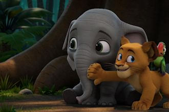 create cinematic 3d cartoon animation in movie style