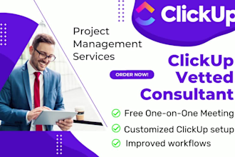 be your project manager and consultant for clickup