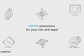 custom lottie animation for your application and web