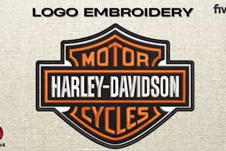 do embroidery digitizing logo, digitize image for embroidery design to dst file