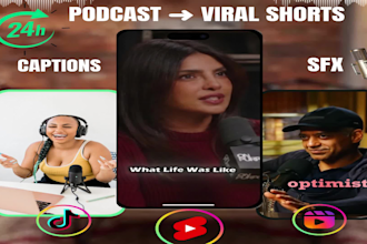 edit high retention podcast shorts with dynamic captions