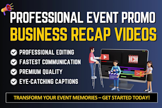 create an amazing event promo video or business event recap