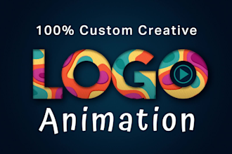 create a professional 2d custom logo animation or intro