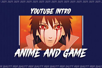 make a youtube anime and gaming intro in 24 hours