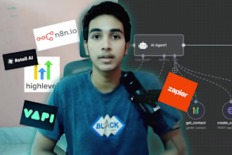 create n8n ai agent workflow with ghl api, retell, vapi api