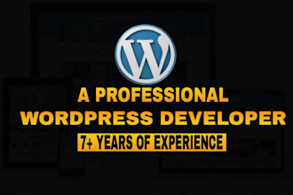 create responsive wordpress website design, blog or website development