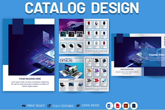 design online or print product catalog, sell sheet, lookbook, catalogue