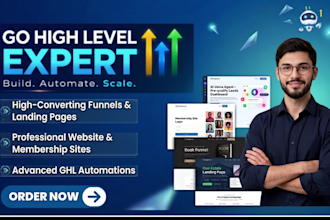 gohighlevel landing page, ghl website design, ghl sales funnel, ghl automation